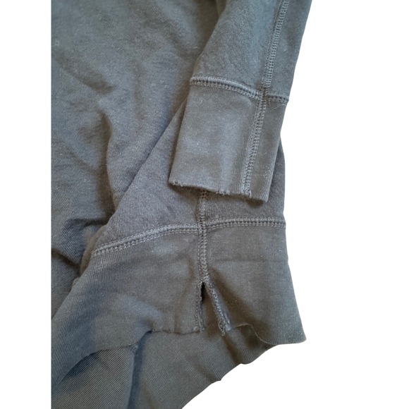 Unsubscribed faded black Fleece Sweatshirt Long Sleeve Crewneck Top Pullover NWT - Picture 7 of 8